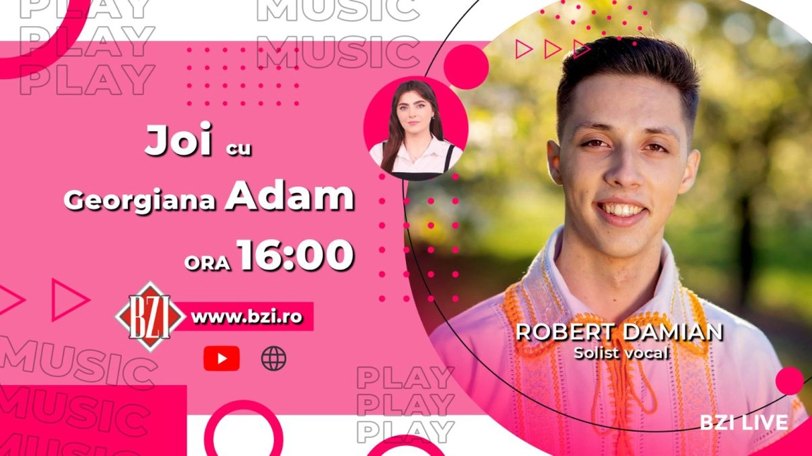 LIVE VIDEO - Despre noua generație a muzicii folclorice! Robert Damian, solist vocal, detaliază pentru BZI LIVE de ce tinerii sunt încă interesați de tradiții - FOTO