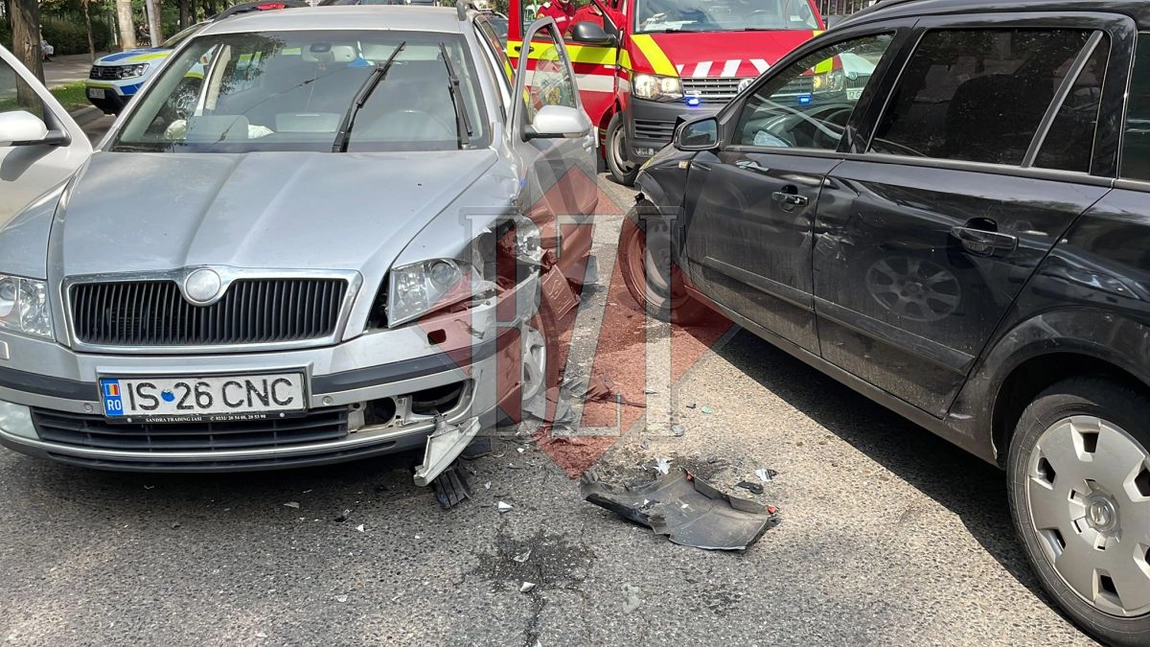Accident rutier în zona Gării Iaşi. Trei persoane au fost rănite, după ce trei autoturisme s-au izbit puternic - EXCLUSIV, FOTO, UPDATE, VIDEO