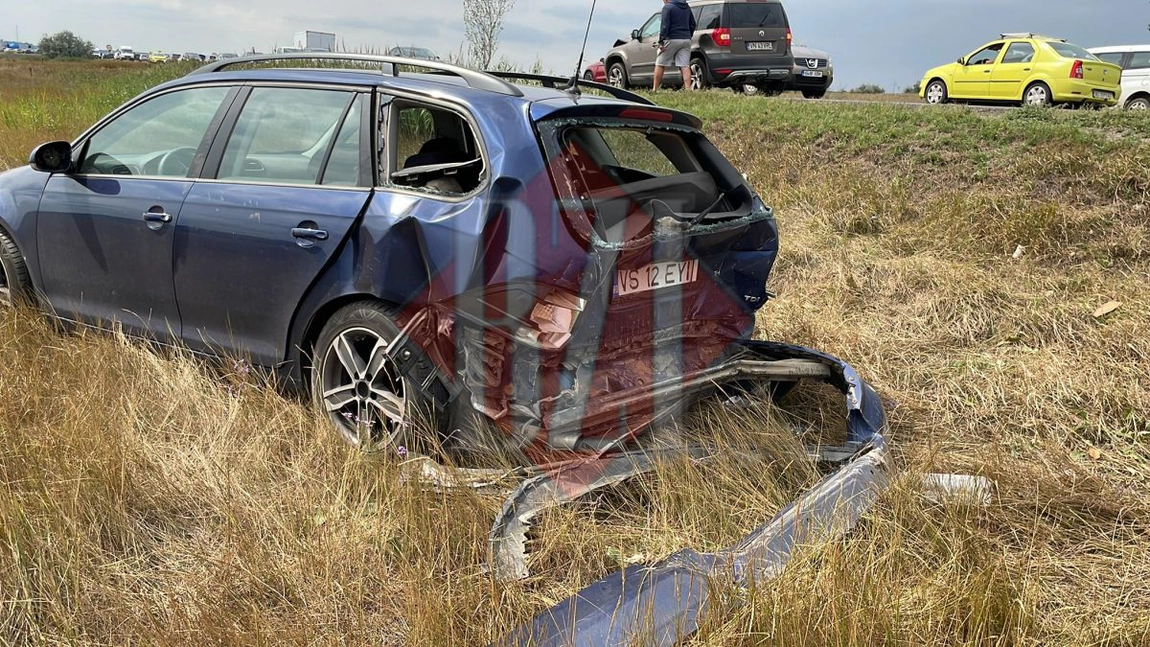 Accident rutier în judeţul Iaşi. Două persoane au fost rănite - EXCLUSIV, FOTO, VIDEO
