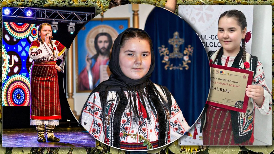 La doar 12 ani, Maria Ionescu promite să devină un nume sonor în muzica folclorică! „În viitorul apropiat, sper și îmi doresc să mă ajute Bunul Dumnezeu să reușesc să-mi lansez primul meu CD”