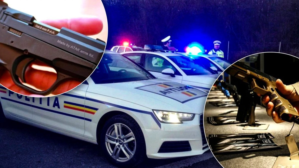 Pistoale și puști, confiscate de polițiștii ieșeni! Dosare penale deschise pentru nerespectarea regimului armelor