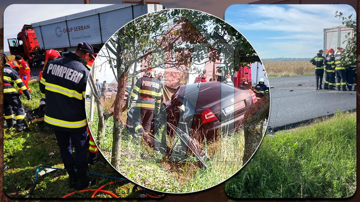 Filmul tragediei! A intrat cu viteză în curbă și s-a oprit într-un TIR. A murit zdrobit de fiarele contorsionate. Întreaga scenă s-a petrecut sub ochii unui tânăr de 25 de ani