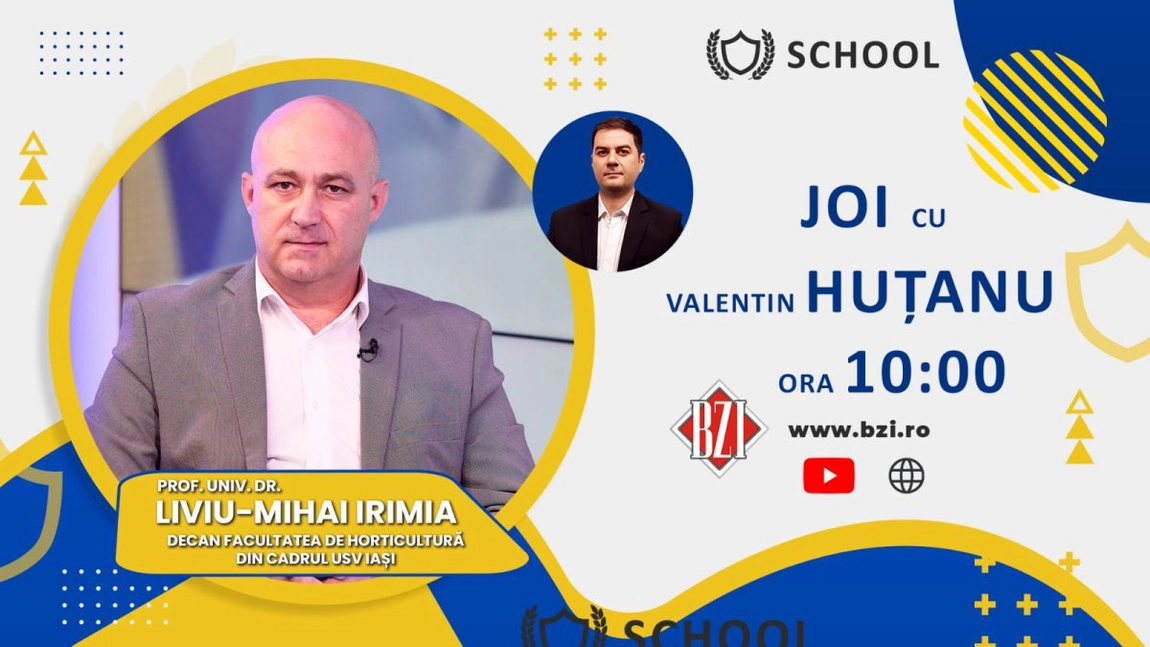 LIVE VIDEO - BZI LIVE, despre cele mai importante detalii pe zona unei științe fundamentale, proiecte, și activități educaționale alături de prof. univ. dr. Liviu Mihai Irimia, decanul Facultății de Horticultură din cadrul USV Iași - FOTO
