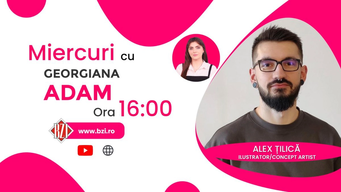 LIVE VIDEO - Despre arta digitală! Alex Țilică, ilustrator/concept artist, detaliază pentru BZI LIVE despre munca sa în industria jocurilor video
