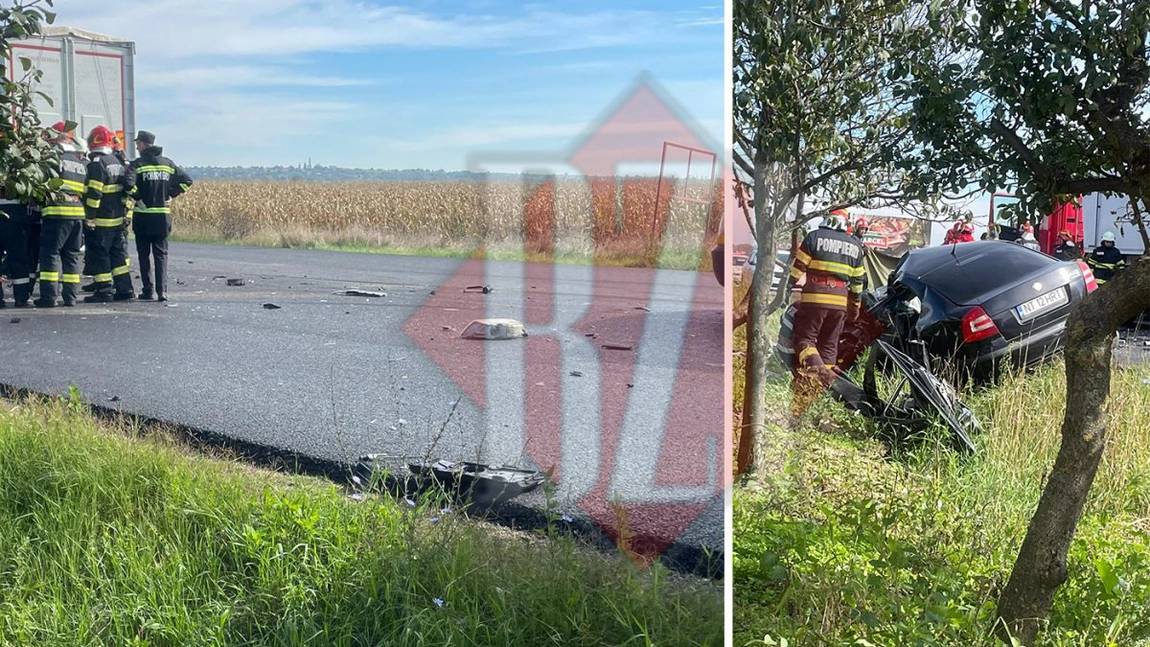 Accident îngrozitor la Iaşi! O persoană a murit pe loc după ce autoturismul în care se afla s-a izbit de un TIR! Elicopterul SMURD este la faţa locului - EXCLUSIV/FOTO, VIDEO