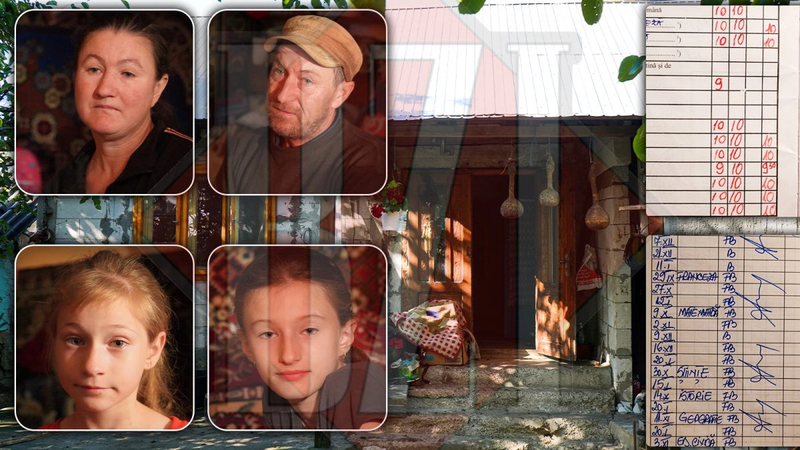 Familia Ianuş are nevoie de ajutorul ieşenilor cu suflet mare! În ciuda condițiilor precare, Andreea și Ana Maria au rezultate foarte bune la școală! Ion Ianuş: „A luat premiul I, a avut media 9.84”