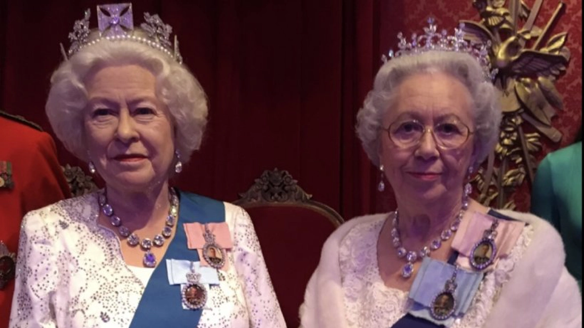 O sosie a Reginei Elisabeta a II-a anunță că se retrage, după 34 de ani, din respect pentru monarh: 