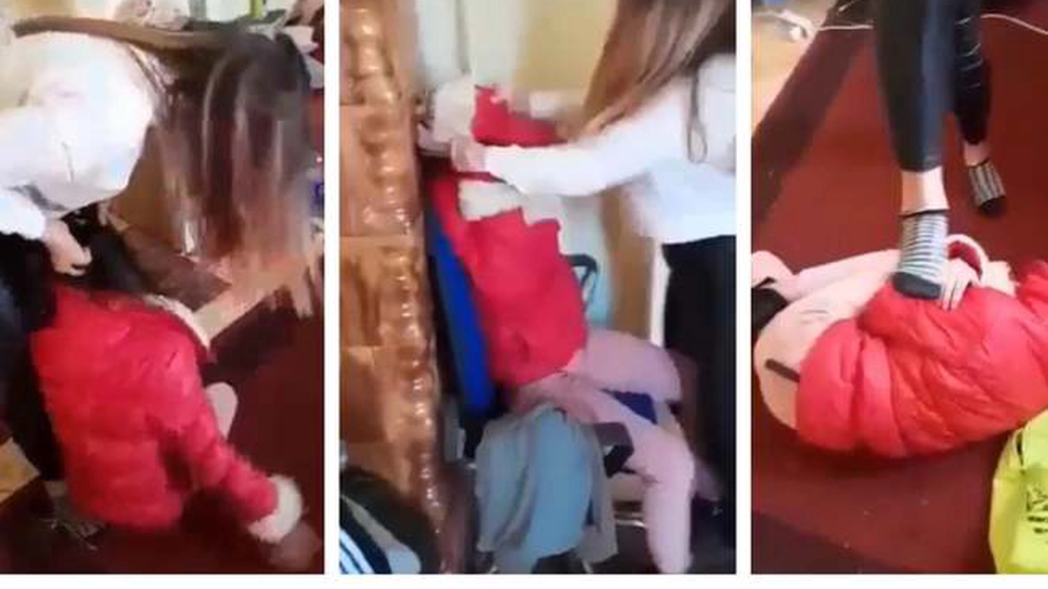 Scene de o violenţă incredibilă la Arad. O tânără de 15 ani a fost bătută de o colegă şi filmată de tatăl agresoarei - VIDEO
