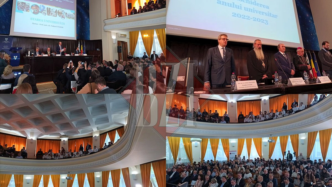 Deschiderea oficială a noului an academic la Universitatea „Cuza” din Iași a început – GALERIE FOTO, LIVE VIDEO, UPDATE