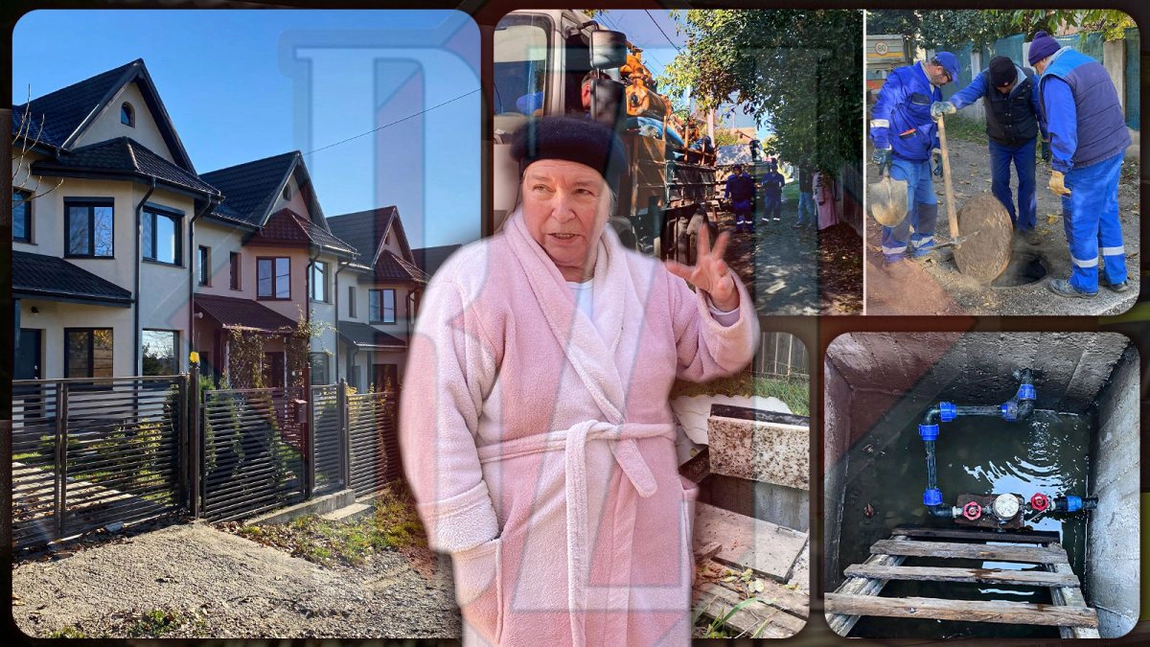 Dejecțiile de la vilele unui dezvoltator imobiliar din Iași ajung în curtea unei vecine disperate. Au aruncat ulei și șervețele în WC. Livia Moișanu: „Este un miros îngrozitor, curge ca la Cascada Niagara” – FOTO