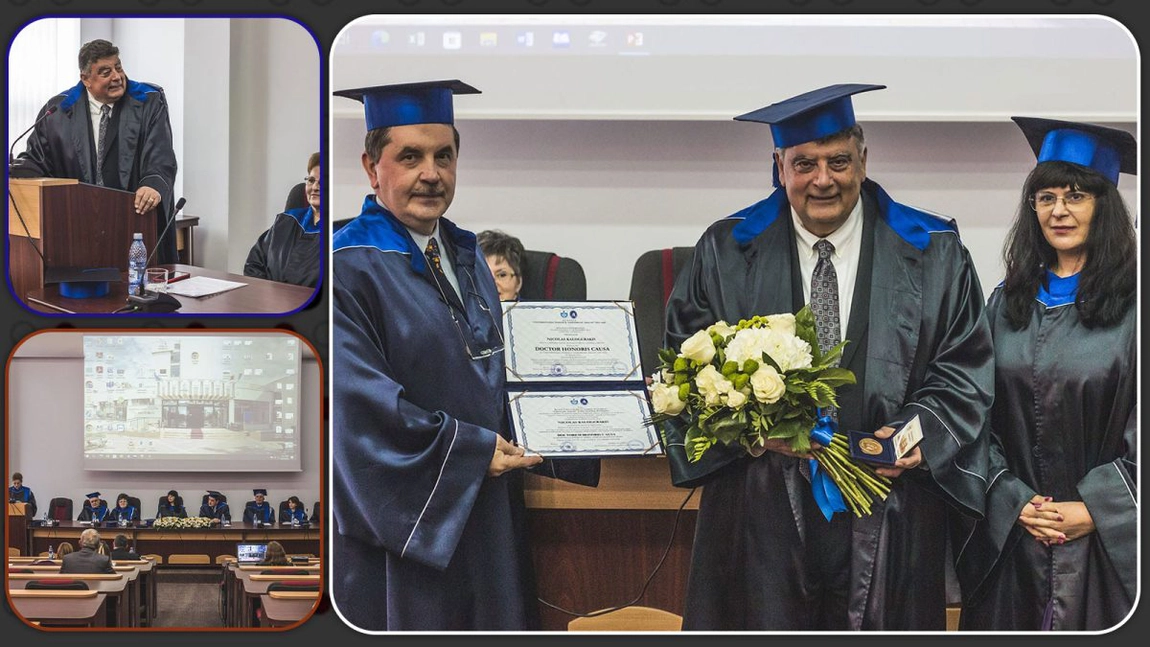 Universitarul Nicolas Kalogerakis, specialist în protecția și restaurarea mediului marin, Doctor Honoris Causa al Universității Tehnice din Iași – FOTO