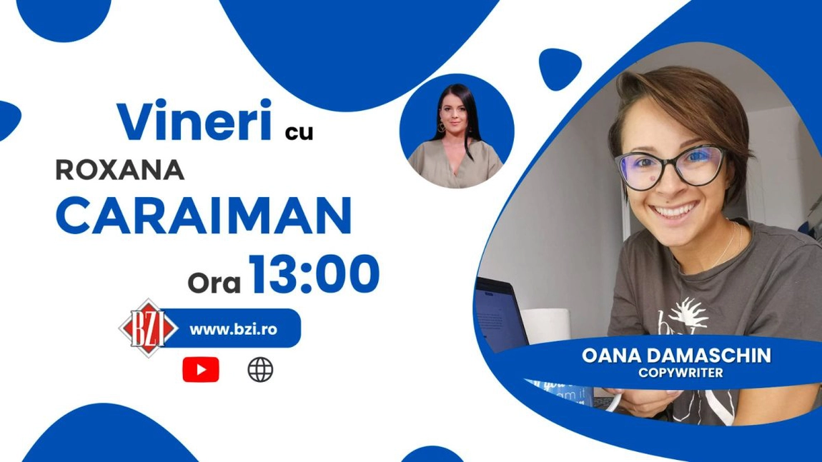 LIVE VIDEO - Ce face un copywriter și care e secretul unui conținut publicitar bun? Oana Damaschin vorbește la BZI LIVE despre jobul de a scrie