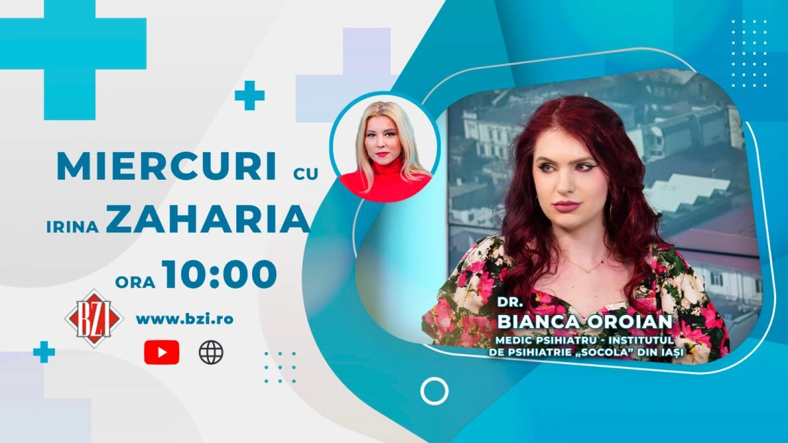 LIVE VIDEO - Dr. Bianca Oroian, medic psihiatru, Institutul de Psihiatrie Socola Iaşi, vorbește în emisiunea BZI LIVE despre traumele despărțirilor sau a divorțurilor - FOTO