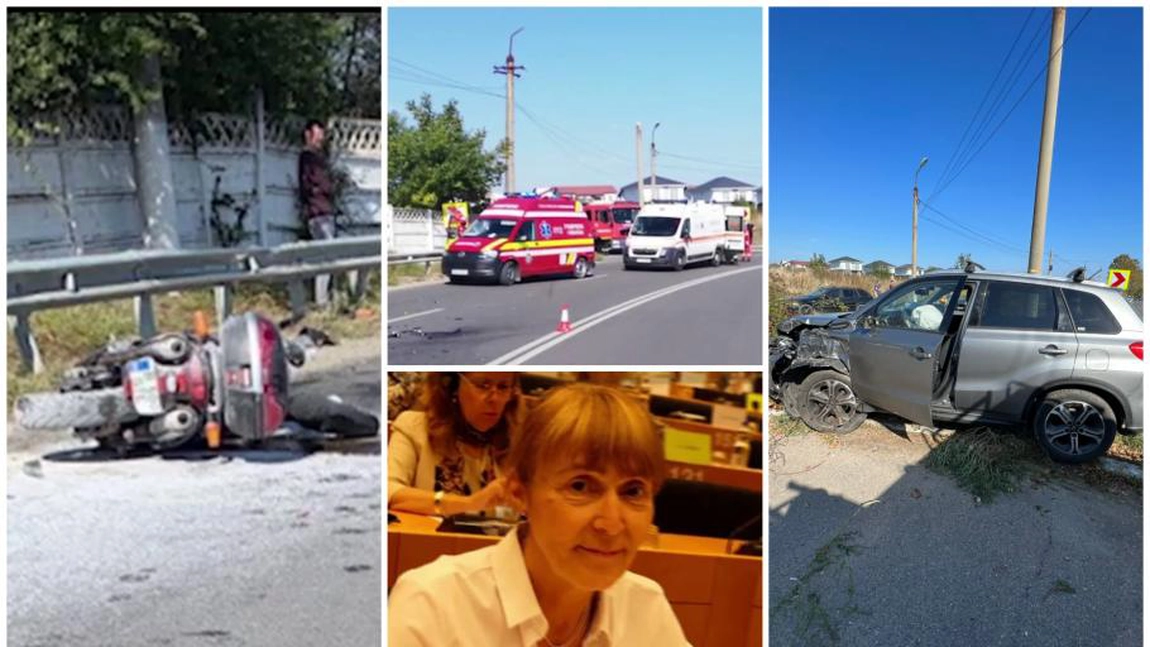 Monica Macovei, prima reacție după accidentul în care a fost implicată. Fostul ministru dă vina pe motociclist