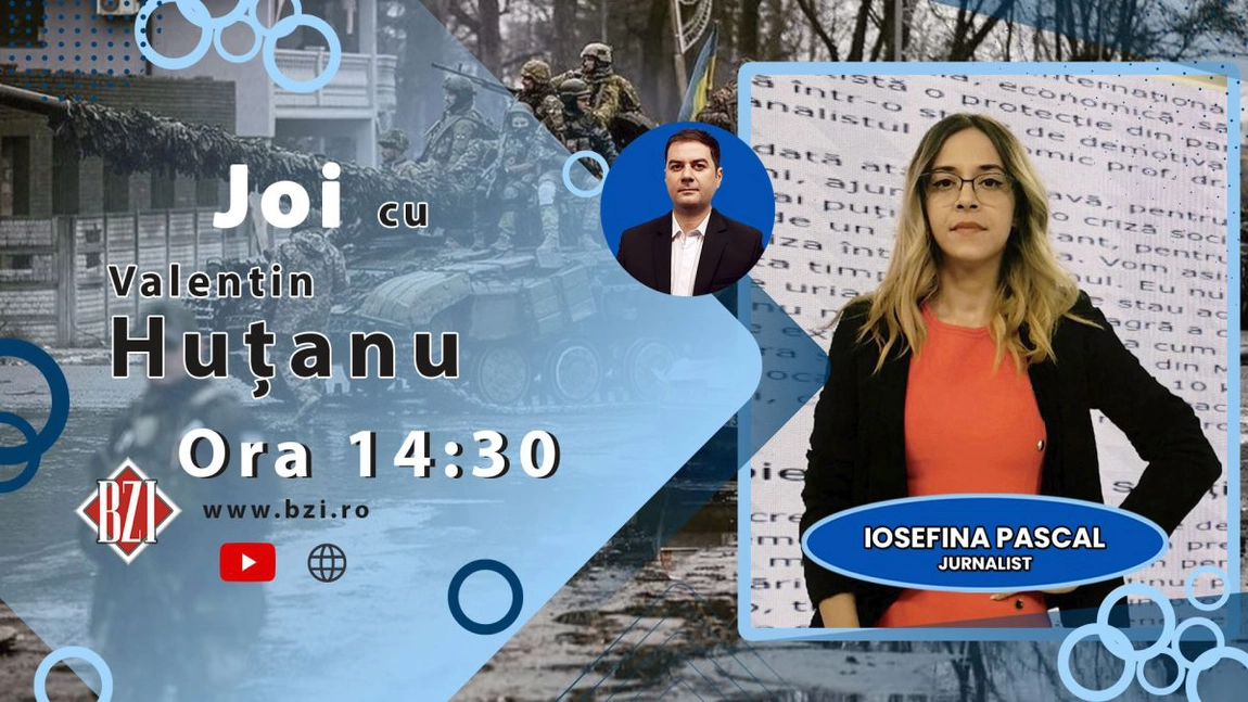 LIVE VIDEO - Jurnalistul Iosefina Pascal vorbește despre subiectele momentului la o nouă ediție BZI LIVE
