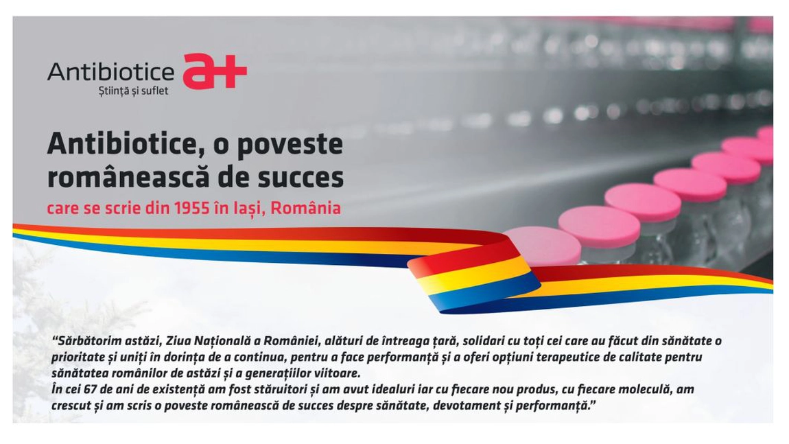 Antibiotice, o poveste de succes! Din decembrie 1955 - 2022, tradiție și continuitate românească