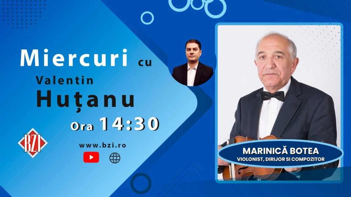 LIVE VIDEO - Ediţie BZI LIVE despre universul fascinant al muzicii alături de Marinică Botea, violonist remarcabil, dirijor și compozitor - FOTO