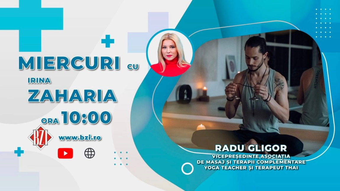 LIVE VIDEO - Radu Gligor, vicepreședintele Asociației de Masaj și Terapii Complementare, Yoga Teacher și Terapeut Thai, discută în emisiunea BZI LIVE despre efectele terapiilor complementare