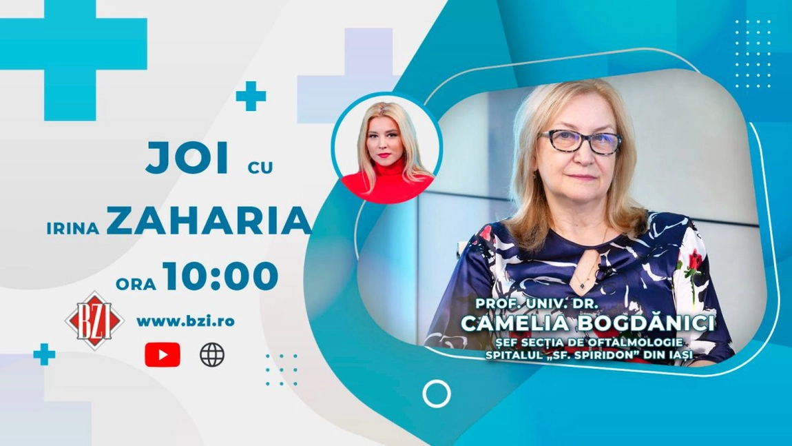 LIVE VIDEO - Prof.dr. Camelia Bogdanici, șefa Clinicii de Oftalmologie a Spitalului 