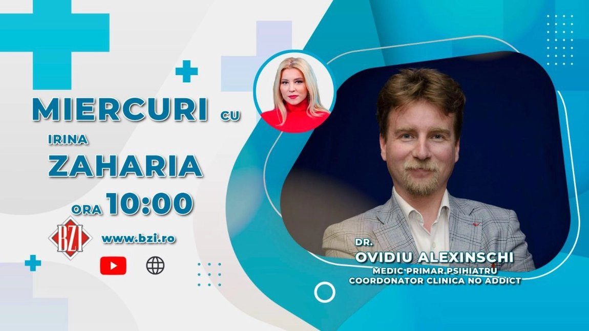 LIVE VIDEO - Dr. Ovidiu Alexinschi, medic primar psihiatru, coordonatorul Clinicii No Addict, discută în emisiunea BZI LIVE despre adicţiile tinerilor, jocurile de noroc, alcool și droguri - FOTO