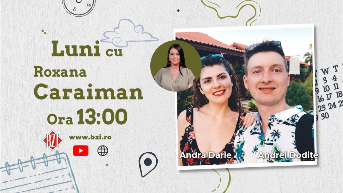LIVE VIDEO - Călătoresc în toată lumea cu bugete limitate! Andra Darie și Andrei Dodițe, doi tineri pasionați de călătorii, își împărtășesc povestea la BZI LIVE