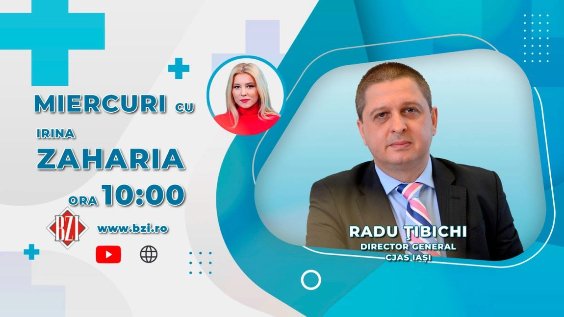 LIVE VIDEO - Radu Țibichi, director general CJAS Iași, discută în platoul BZI LIVE despre funcționalitatea sistemului de asigurări din județul Iași