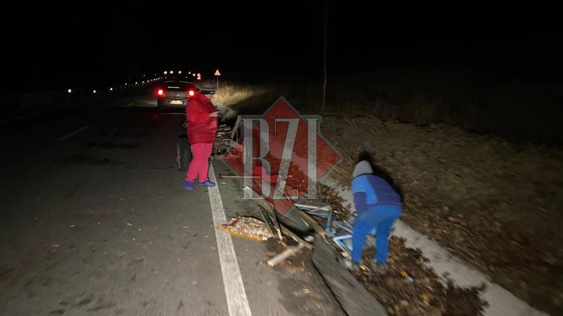 Accident rutier în județul Iași. O autoutilitară a intrat în coliziune cu o căruță - EXCLUSIV, FOTO, UPDATE