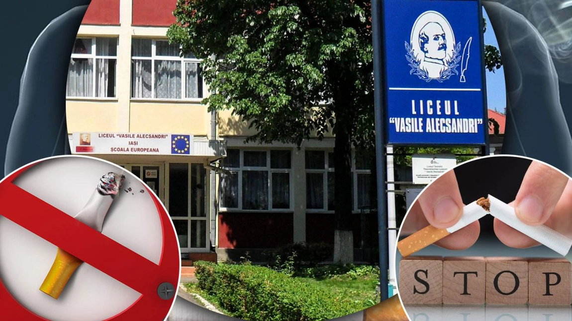 Campania „Eu vreau să te lași de fumat, Vom Câștiga Împreună”, la Colegiul Național „Vasile Alecsandri” Iași