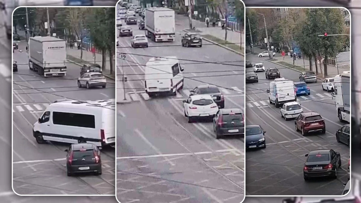 Un ieșean conduce după propriile reguli! Trece pe culoarea roșie a semaforului, fără să îi pese că poate produce o tragedie – FOTO/VIDEO