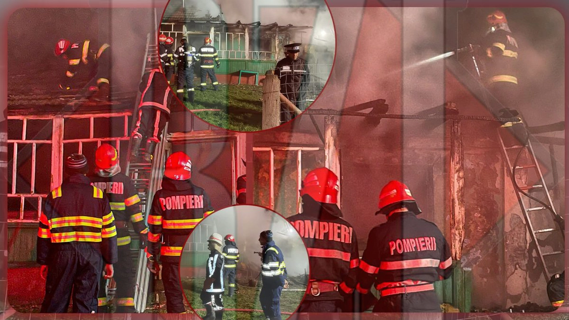 Tragedie la Iași. Un bătrân a murit carbonizat după ce casa în care locuia s-a aprins ca o torță - EXCLUSIV, FOTO, VIDEO