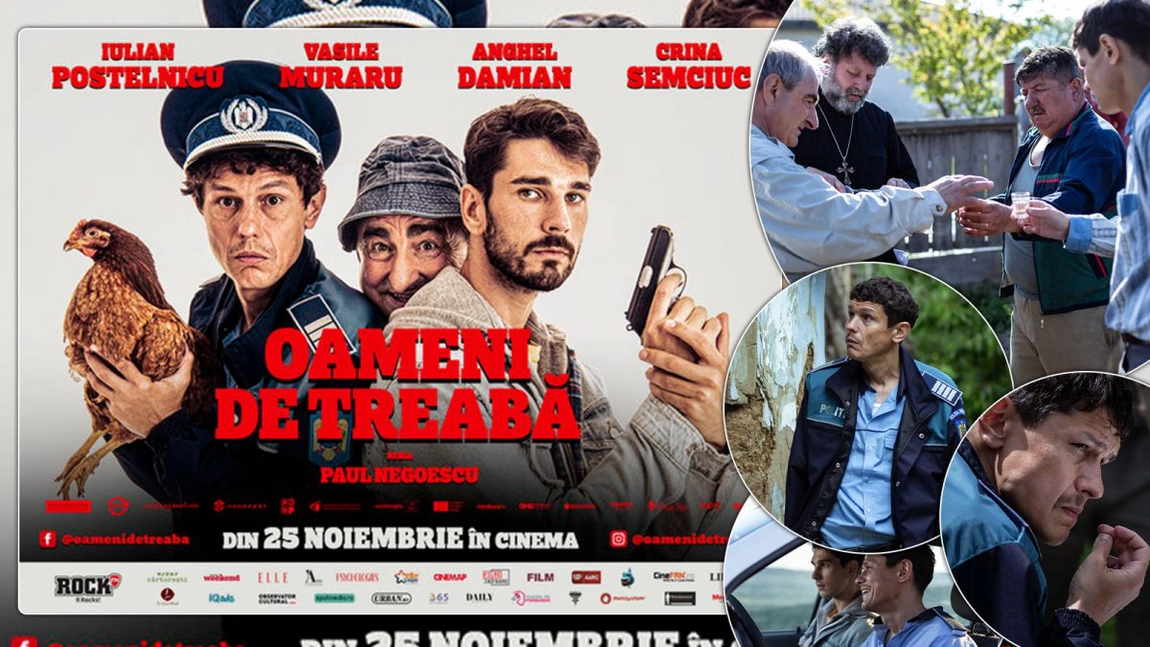 Filmul „Oameni de treabă” ajunge la Cinema City Iași, cu actorii Iulian Postelnicu, Vasile Muraru, Anghel Damian și Crina Semciuc