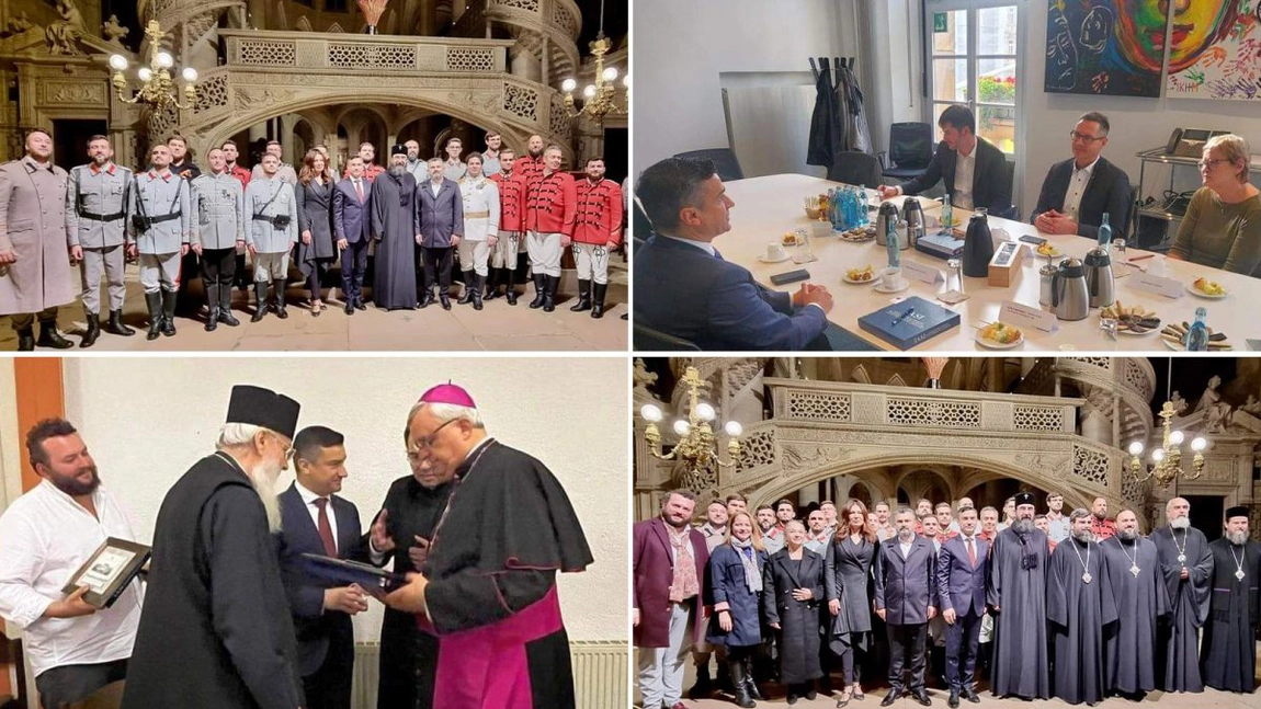 Primarul Mihai Chirica a participat la evenimente importante în Franța și în Germania. „Limba, cultura și credința ne fac ceea ce suntem, români adevărați, oriunde ne aflăm” - GALERIE FOTO