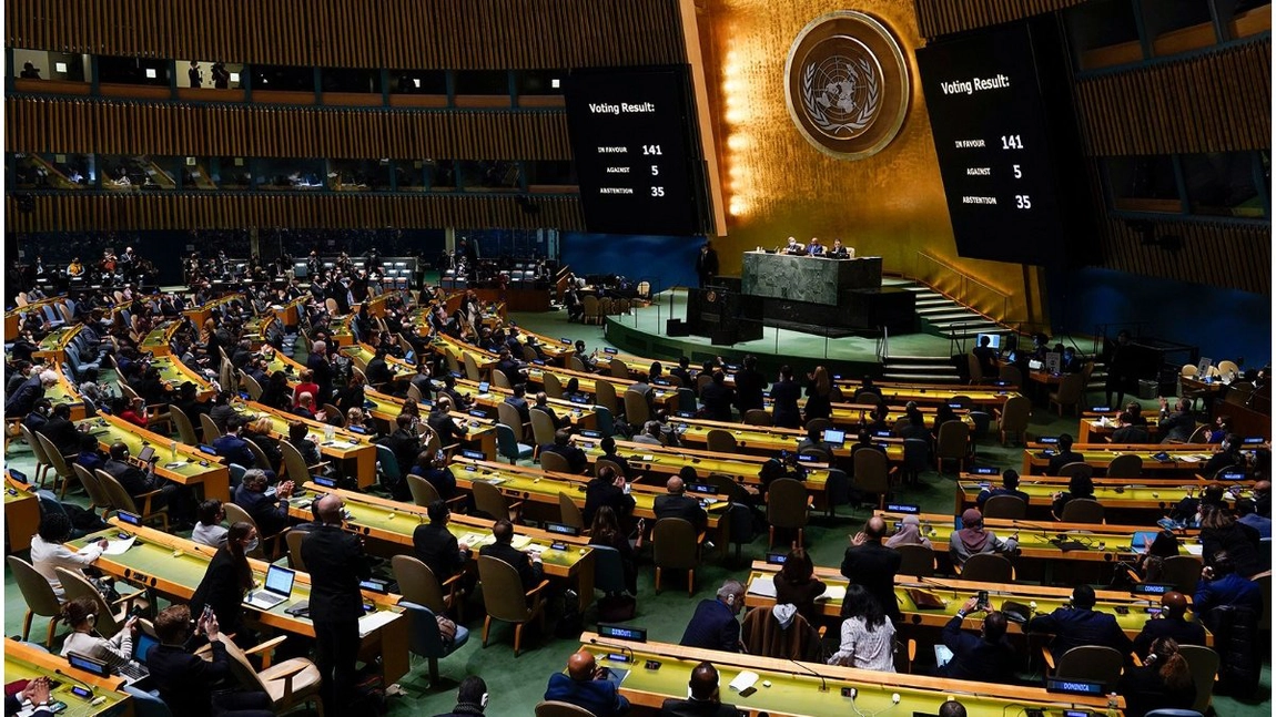 Rezoluţie pentru ca Rusia să plătească despăgubiri de război, adoptată de ONU