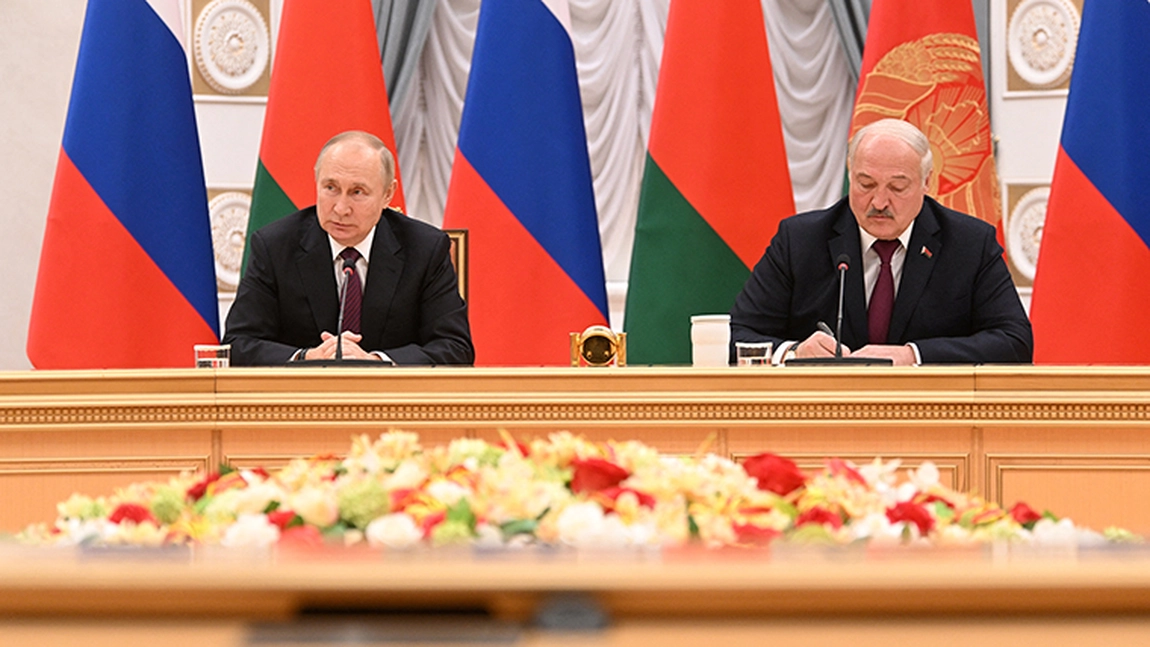 „Rusia nu are niciun interes să absoarbă pe nimeni”, spune Putin. Belarus și Rusia „găsesc răspunsuri la toate amenințările”