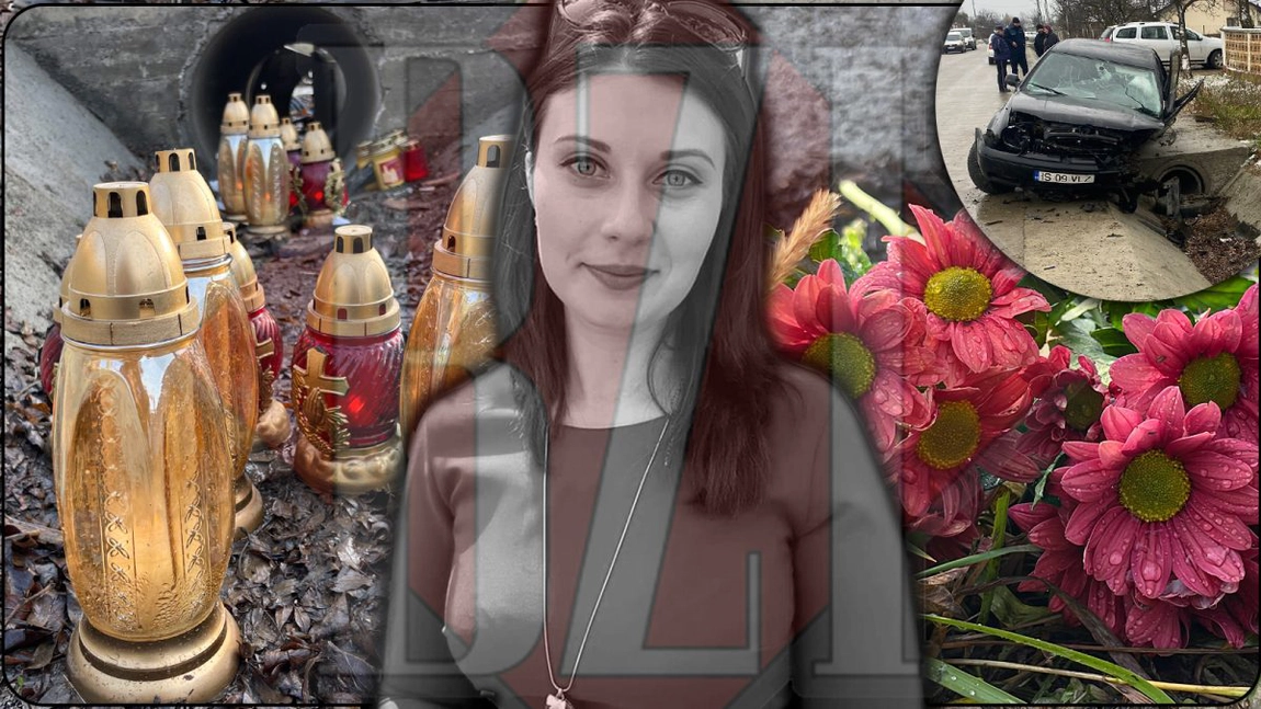 Locul în care Mihaela s-a stins în urma tragicului accident rutier este acoperit de flori și candele. Mesaje copleșitoare apar tot mai des: „Nu știu de ce e doliu peste tot, doar vreau să te îmbrățișez...” - GALERIE FOTO