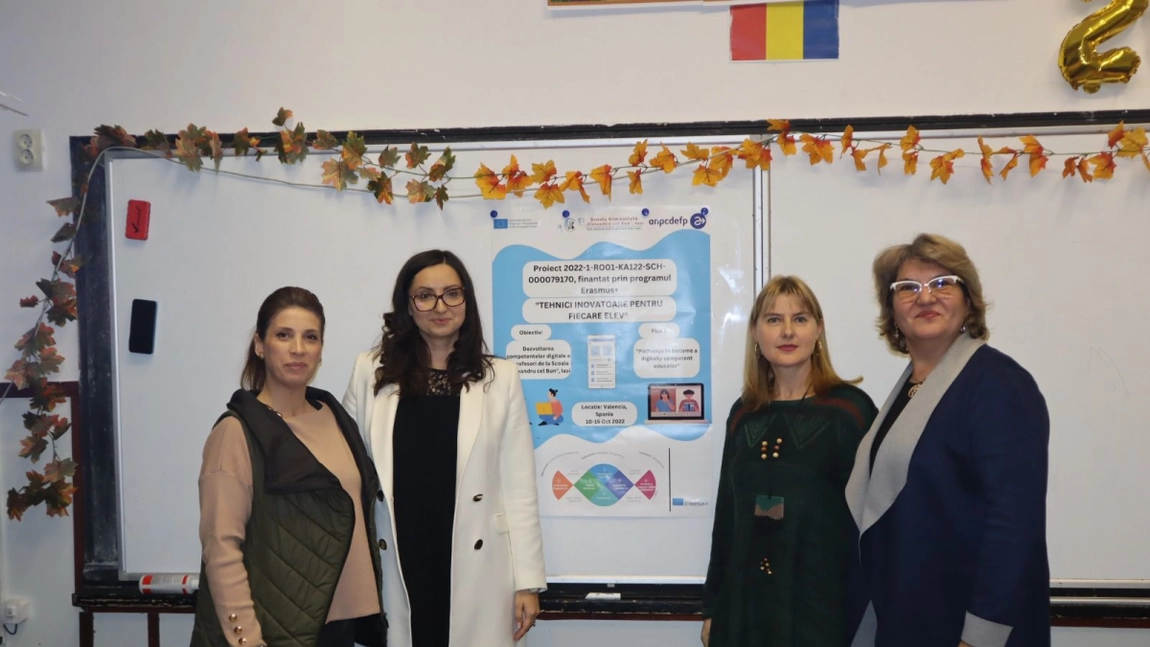 Școala Gimnazială „Alexandru cel Bun” din Iași a găzduit un workshop din cadrul programului Erasmus+