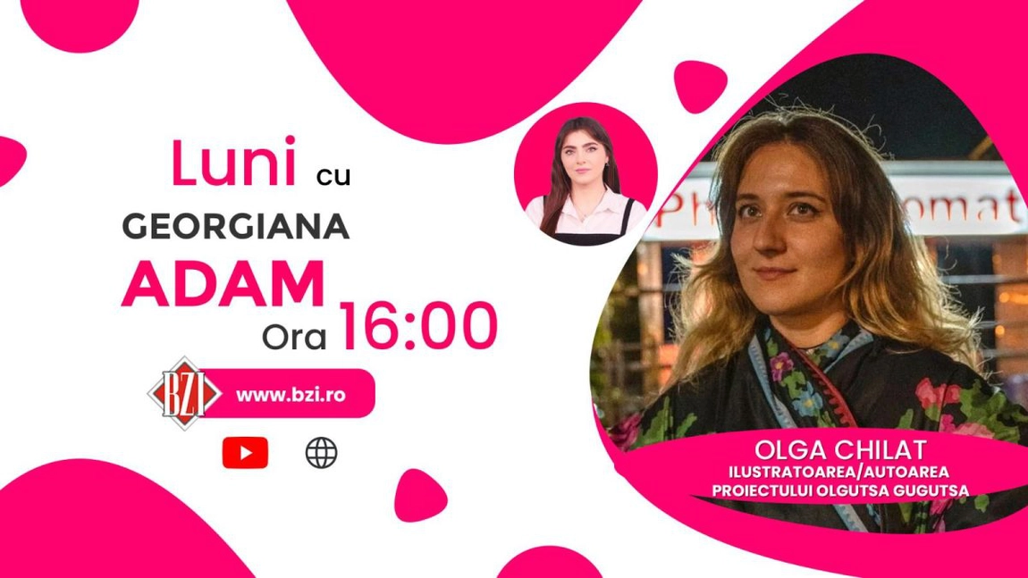 LIVE VIDEO - Împreună cu ilustratoarea Olga Chilat prin obiceiuri și tradiții. Ea detaliază pentru BZI LIVE despre proiectul Olgutsa Gugutsa
