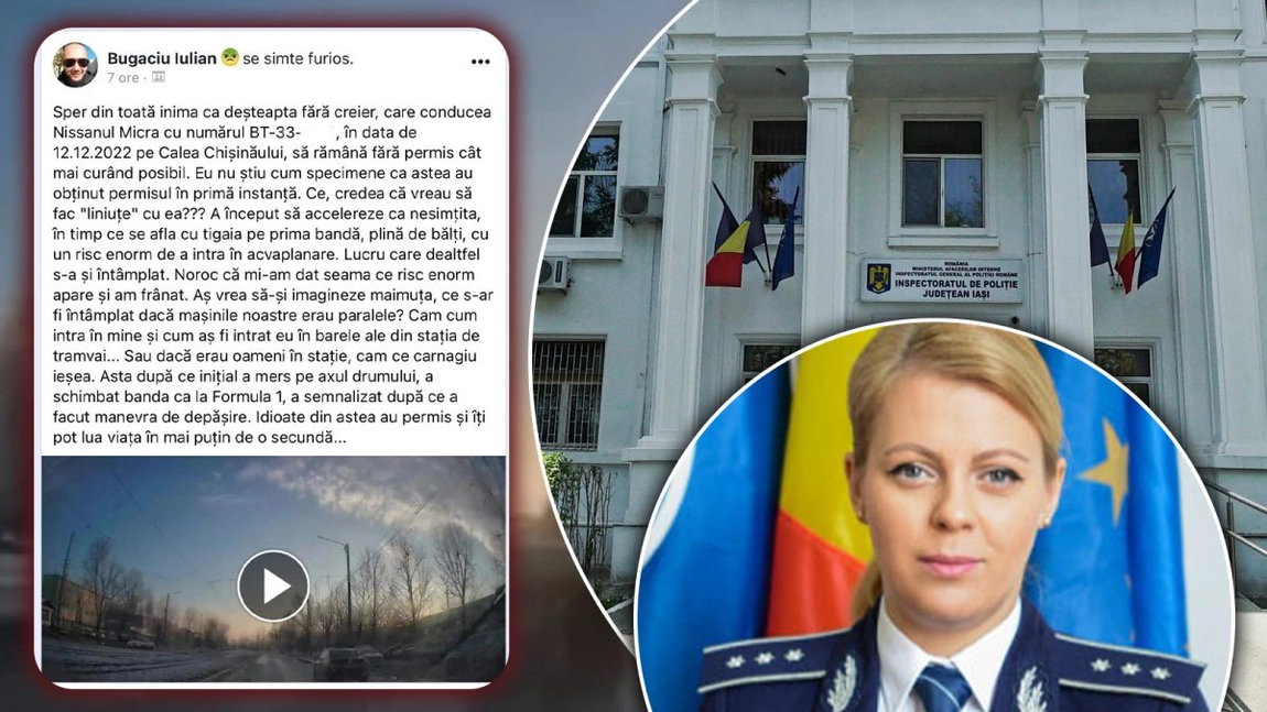 Un ieșean aduce acuzații la adresa unei botoșănence care conducea un Nissan Micra în Iași: „A schimbat banda ca la Formula 1” – FOTO/VIDEO