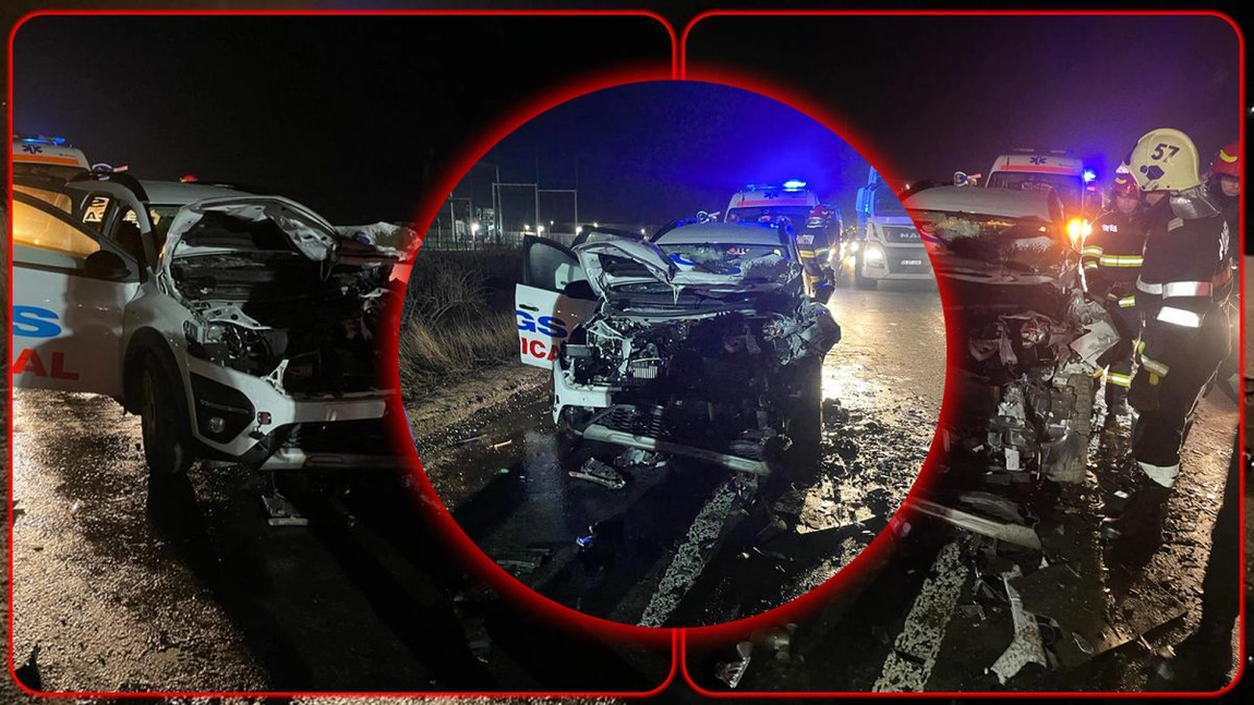 Accidentele rutiere grave parcă nu se mai opresc. Ieri dimineață, o ambulanță  privată s-a făcut praf la Valea Lupului. Care a fost cauza?