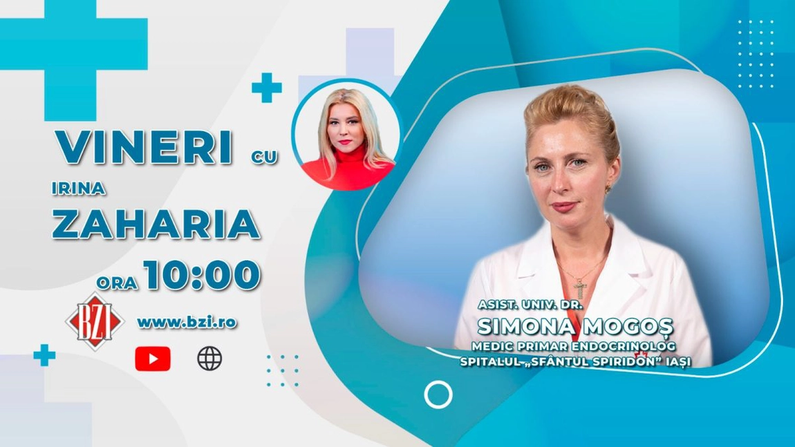 LIVE VIDEO - Dr. Simona Mogoș, medic primar endocrinolog, Spitalul 