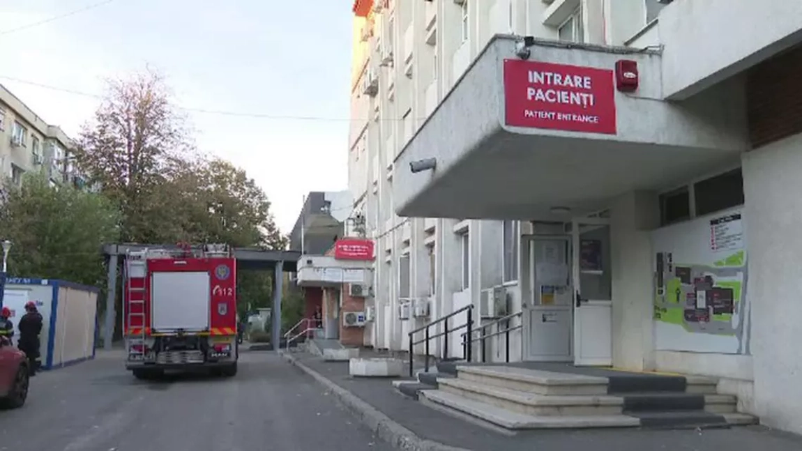 Incendiu la Spitalul de Copii din Galați. Zeci de pacienți și părinți, evacuați