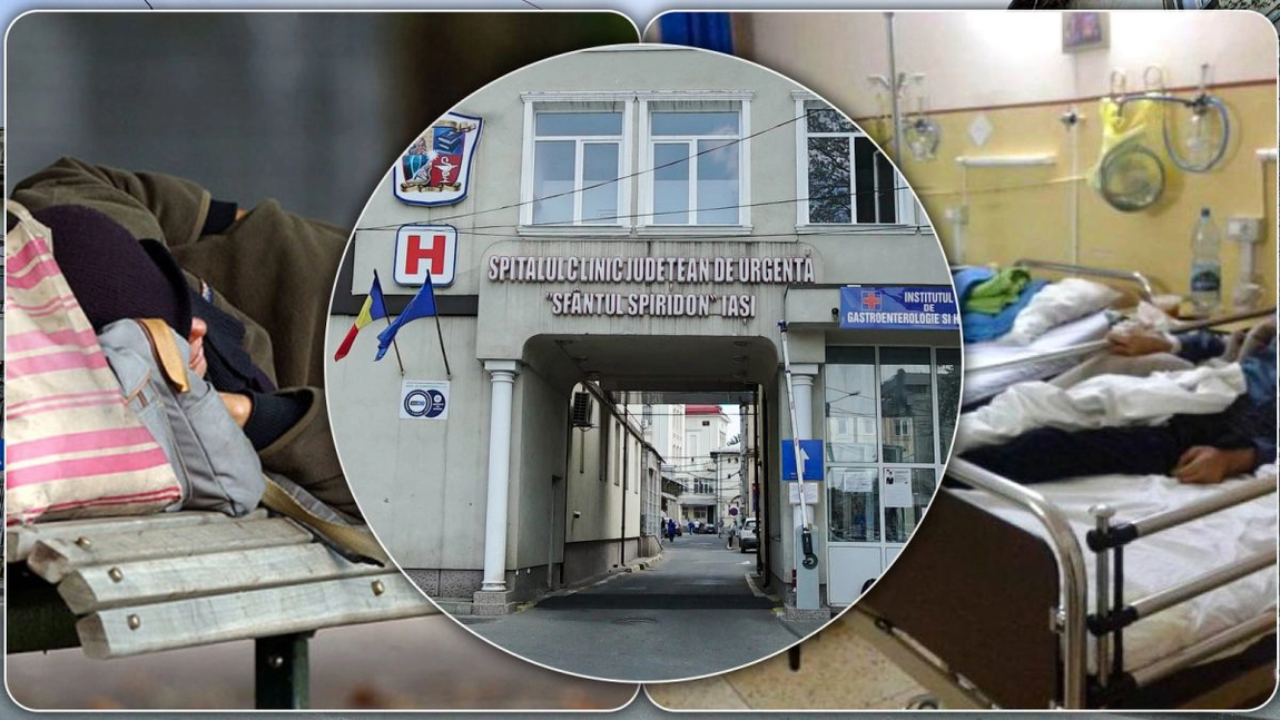 Doi pacienți internați la Spitalul „Sf. Spiridon” din Iași, abandonați de familii în saloane! Medicilor le este teamă să-i trimită în mizeria de pe străzi. Au nevoie urgent de ajutor pentru a trece peste iarnă!  