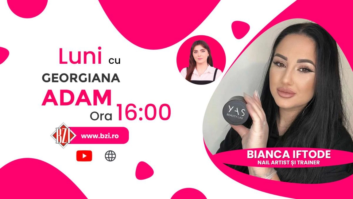 LIVE VIDEO - Bianca Iftode, nail artist și trainer, împărtășește pentru BZI LIVE secretele succesului în domeniul nail art - FOTO