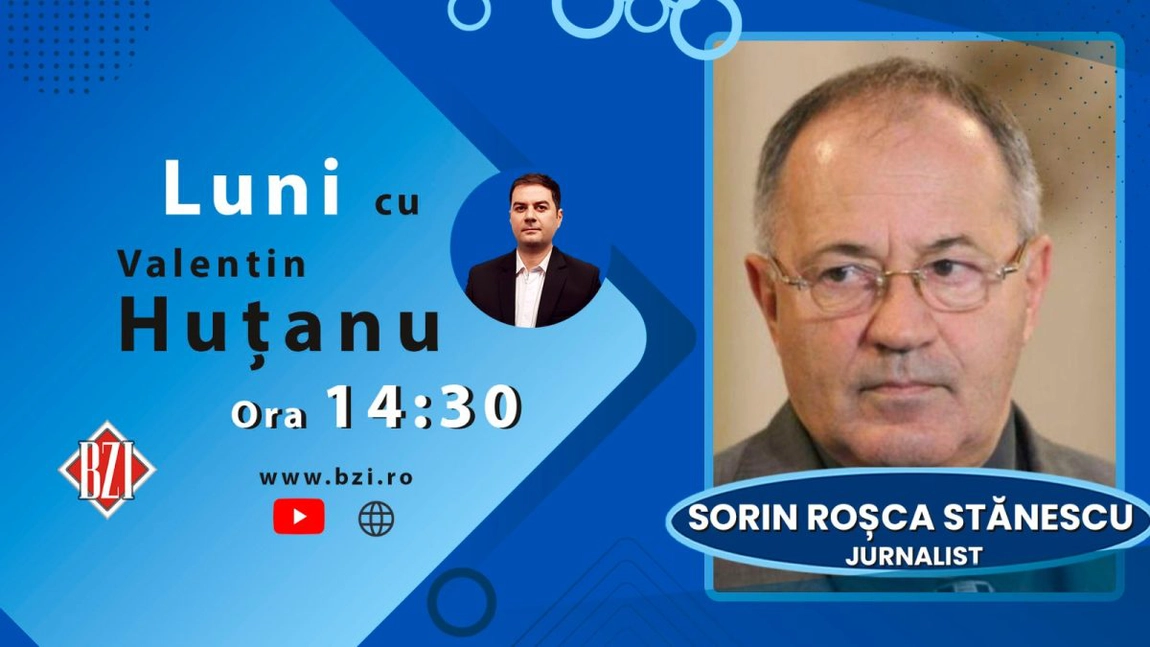 LIVE VIDEO - Cele mai fierbinți și importante subiecte ale momentului, analizate la BZI LIVE alături de nașul presei din România, celebrul senior - jurnalist Sorin Roșca Stănescu