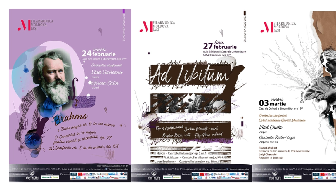 Filarmonica „Moldova” Iași – Concerte în perioada 24 februarie – 03 martie 2023