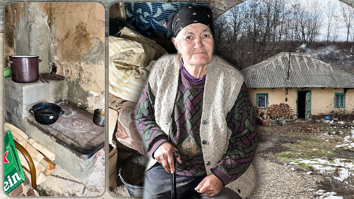 Ea este bătrâna care-și împarte casa cu șobolanii. Imagini de coșmar: Galerii în podea și „cuiburi” în pereți - FOTO