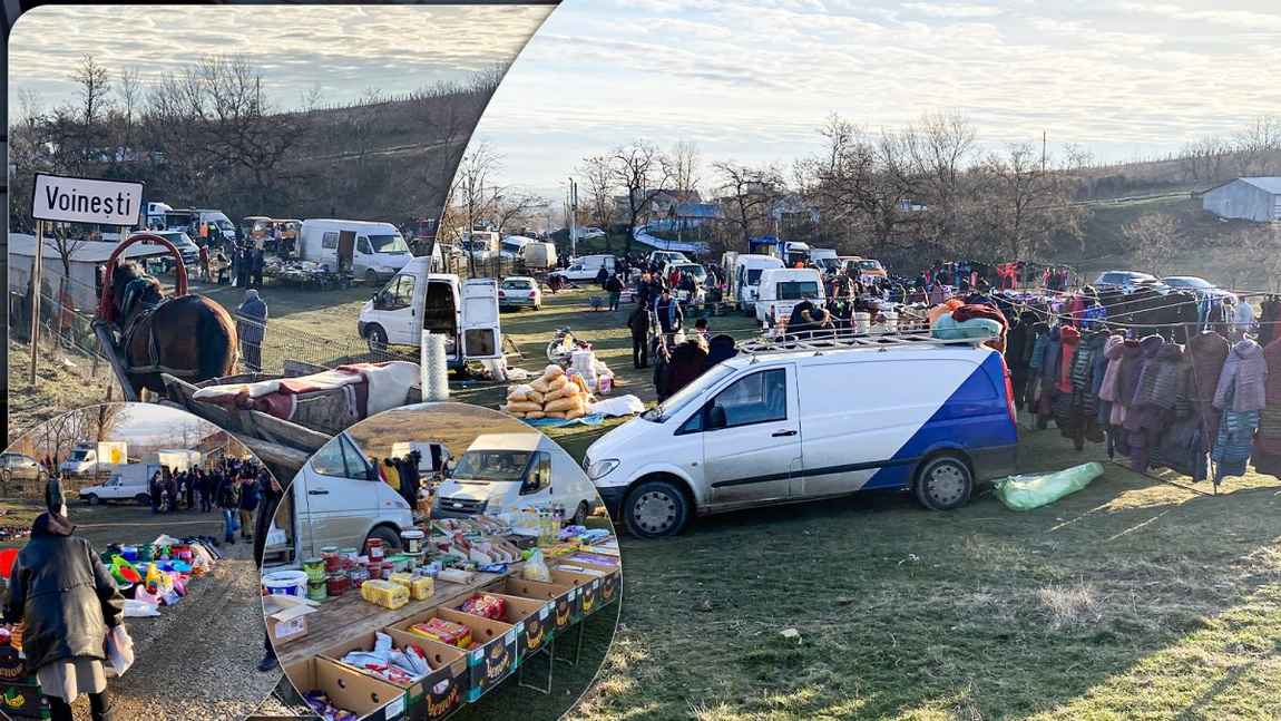 Cam așa arată un ultim iarmaroc al Iașului. Căruțe trase de cai și negocieri la sânge. Iată imaginile desprinse parcă din alte vremuri – FOTO
