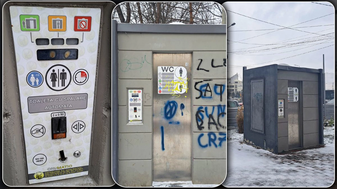 Bătaie de joc pe bani publici la Primăria Iași. Toaletele automate de 180 de mii de euro nu funcționează de ani buni - FOTO/VIDEO