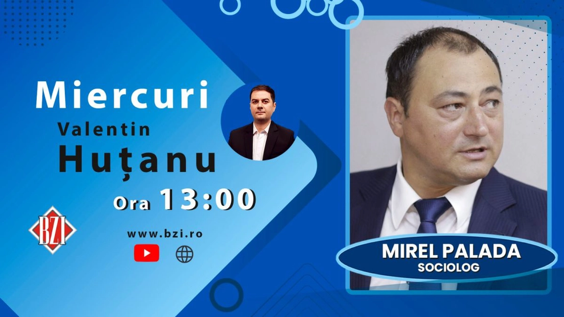 LIVE VIDEO - TOP EXCLUSIV! O nouă ediție BZI LIVE, alături de cunoscutul sociolog Mirel Palada