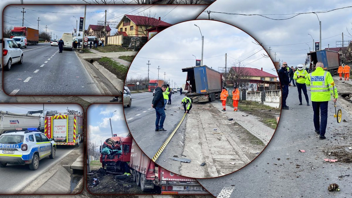 Șoferul de TIR care a făcut prăpăd la Lețcani ar fi evitat o mașină „fantomă”. Doar el ar fi văzut-o cum îi iese în față (EXCLUSIV) - FOTO/VIDEO